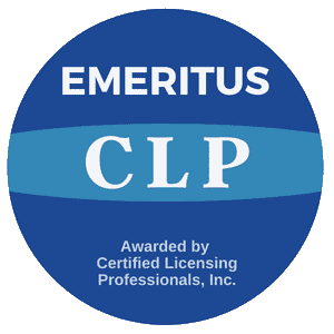 Badge for Certified Licensing Professional Inc